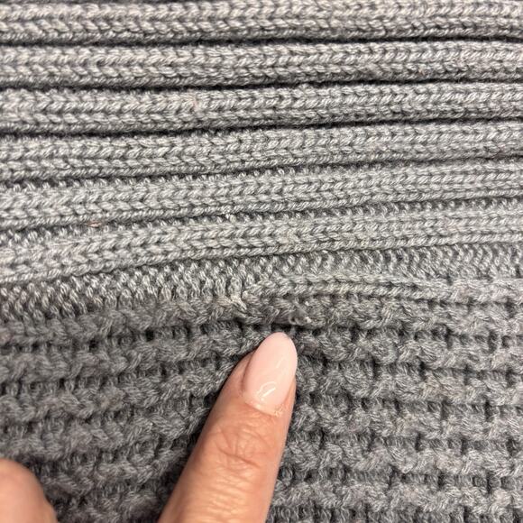 Organic by John Patrick Women's Cardigan Long Line Cashmere Blend Gray Med Shawl - Picture 11 of 11